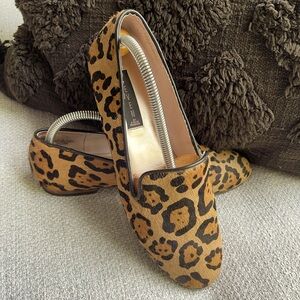 STEVE MADDEN-Leopard Print-Pony Hair Loafers-Worn a few times, great condition